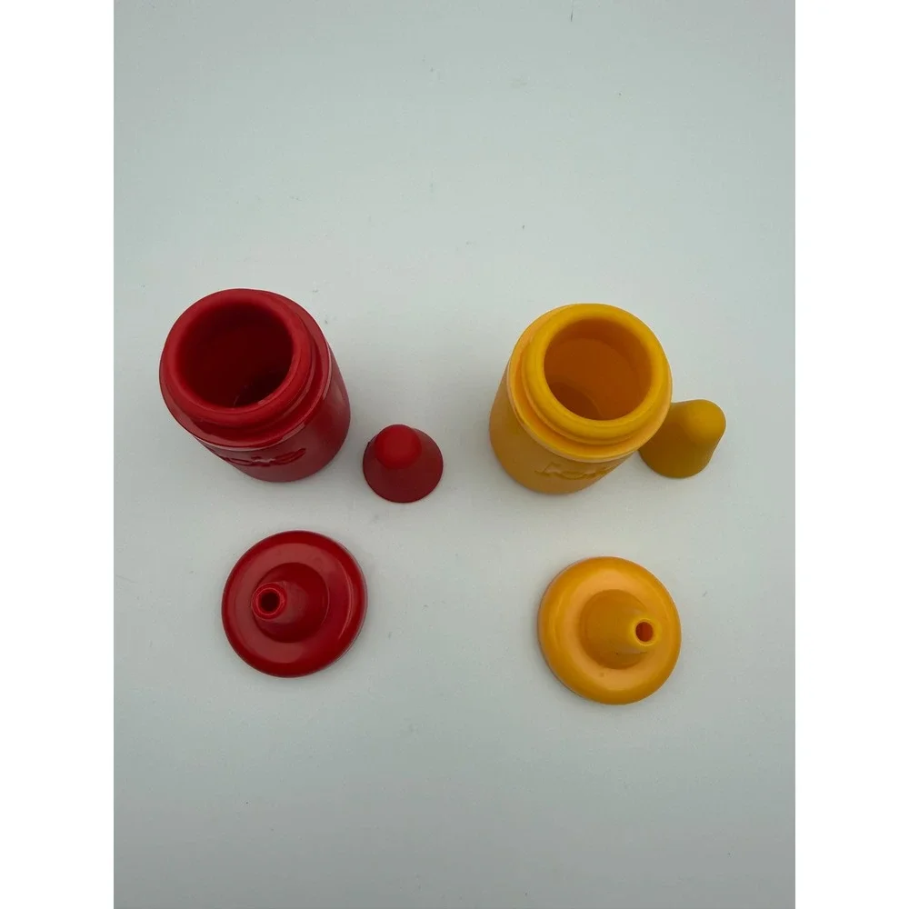 Joie MSC Mini Condiment Squeeze Bottles Red Yellow 2oz Set of 2 Travel Size
